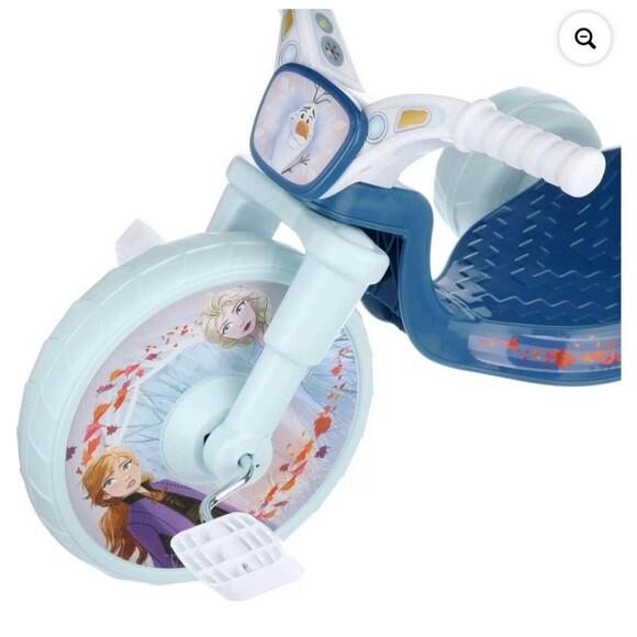 Disney Frozen II 2 Fly Wheels 10" Junior Cruiser Ride On Tricycle Sounds - Picture 10 of 11